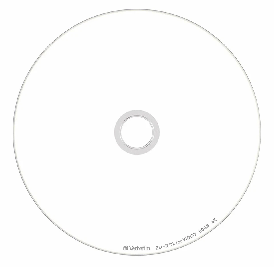 50 Verbatim Blank Blu-ray Discs 50GB BD-R DL 4x 6x bluray FROM JAPAN NEW. - Image 2 of 4