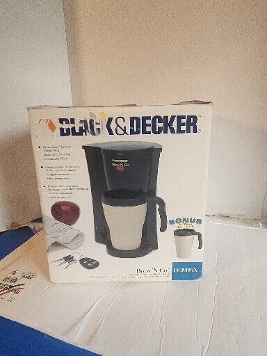 BLACK AND DECKER BREW 'N GO COFFEE MAKER 1 CUP TRAVEL MUG for sale online