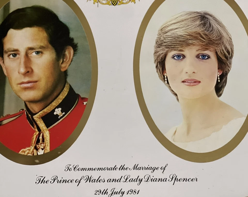 Lovely Vintage Princess Diana Wedding Commemorative Platter July-29 1984 London! - Image 2 of 4