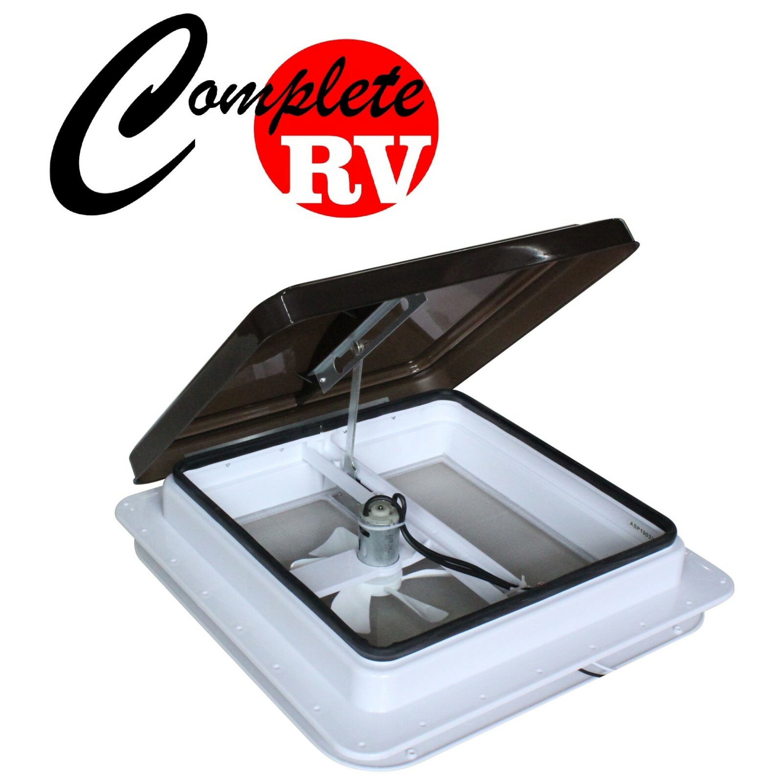 12V Fan Caravan RV Roof Vent Manual Shower Hatch 355mm x 355mm 14inch
