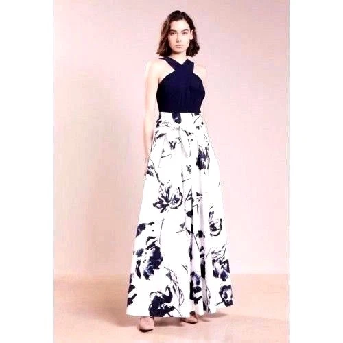 ROBE LONGUE SANS MANCHES FLORALES RALPH LAUREN JAIRO VILLA MODE NEUVE TAILLE 4 3