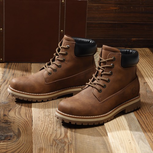 Men's Snow Winter Work Waterproof Outdoor Ankle Lace-Up Warm Boots - 第 43/44 張圖片