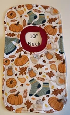 Bib 10" Neck Pull Over Head T-Shirt Special Needs Drool Cotton pumpkins sweaters