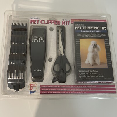 Andis Model MC-2 Adjustable Home Pet Clippers 12 Piece Kit