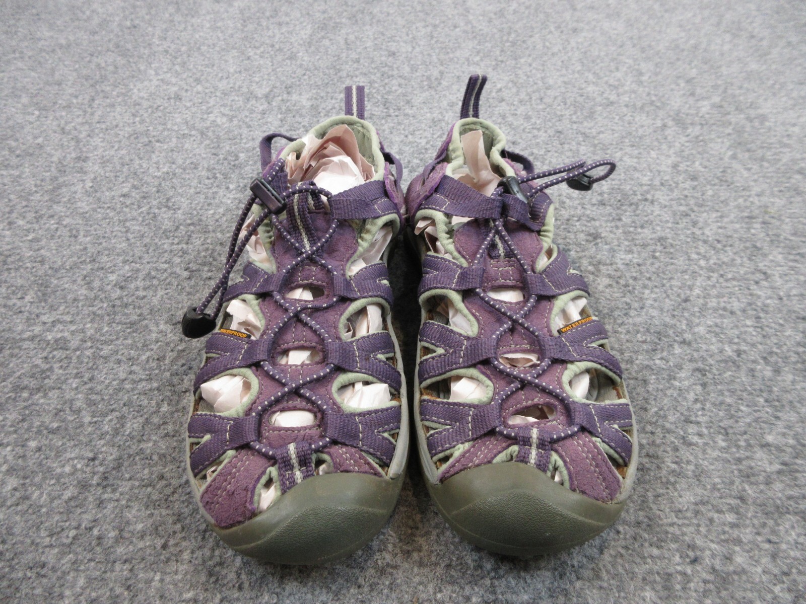 Keen Shoes sandali donna viola cinturino cinch fiume taglia 8 escursionismo outdoor