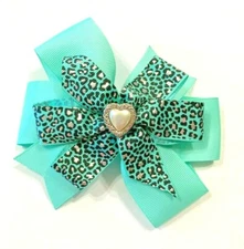 Beautiful Faux Pearl Jewel inspired hair bow for girls. 