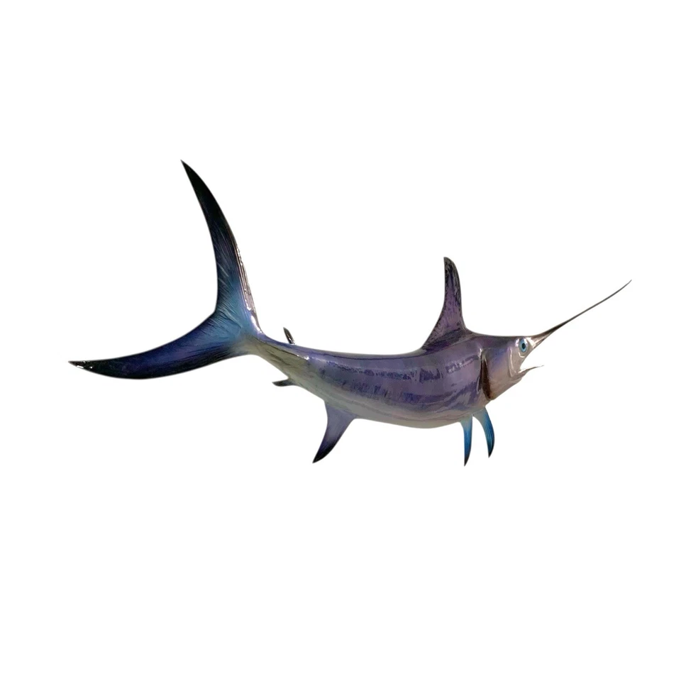 Swordfish Large 58” Wall Mount Replica Hand Painted Nautical Decor - Image 4 of 4