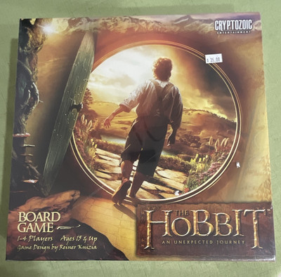 Cryptozoic The Hobbit An Unexpected Journey Board Game 1-4 Players 15+ 3 Boards