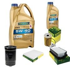 Inspektionspaket 6L RAVENOL VMO 5W-40 für KIA Cee'D Sportswagon 1.6 CRDi 128