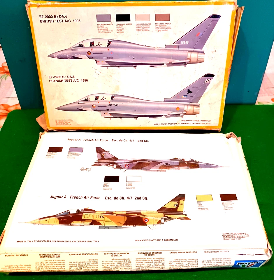 LOTTO 2 KIT - ITALERI 1/72 - SEPECAT Jaguar "A" + EF 2000 EUROFIGHTER - Immagine 2 di 2