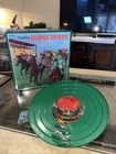 Video Vintage SCHYLLING HORSE RACE DERBY GAME WIND UP TIN LITHO DESIGN Track 03