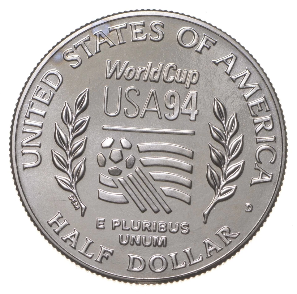 1994-D Unc World Cup Soccer Commemorative Half Dollar *9169 - Image 2 of 3