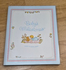 Vintage 1977 Baby's Milestones Birth to Seven Years Hardcover Memory Book