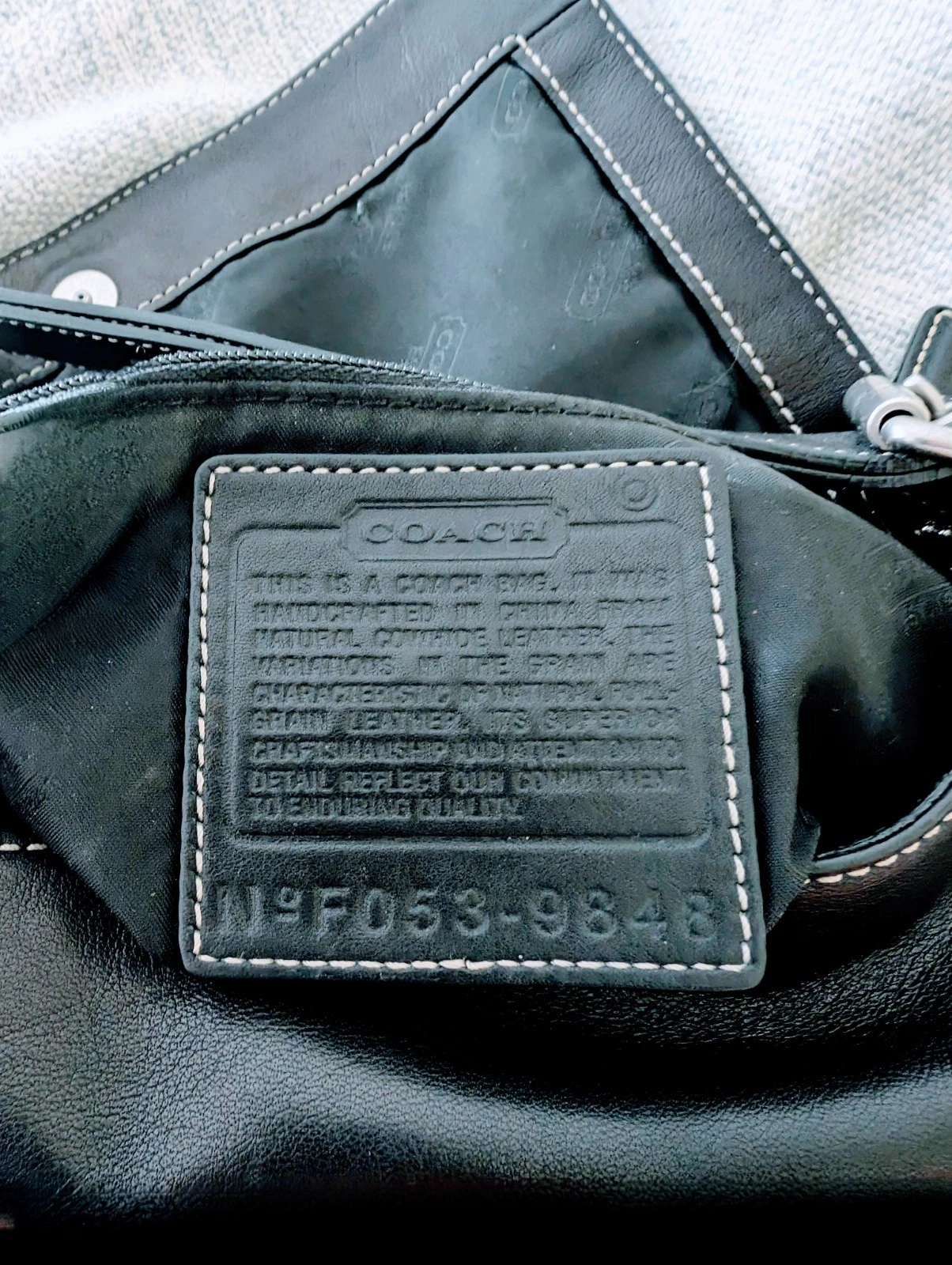 Borsa a tracolla tracolla Y2K COACH #9848 Legacy convertibile in pelle nera