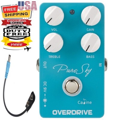 Caline CP-12 Pure Sky Overdrive Guitar Effect Pedal + 9V Battery Cable