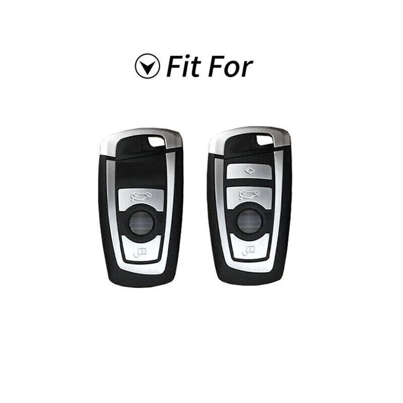 Car Remote Key Fob Cover Case Carbon Fiber Shell Skin For BMW 3 5 7 Series X2 X5 Foto 2 de 4