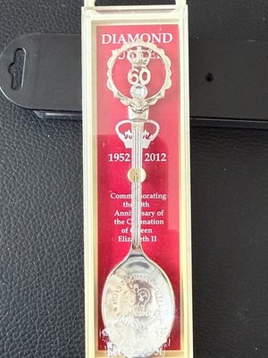 Queen Elizabeth II Diamond Jubilee Sammlerstück Teelöffel