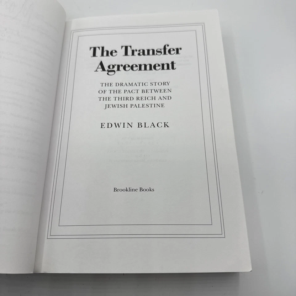 *Uncorrected Proof* The Transfer Agreement: Jewish Palestine & 3rd Reich Pact - Image 4 of 4