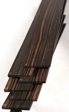 Stripey Macassar ebony guitar fingerboard fretboard blank 2.75x19.9" MF59