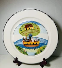 Villeroy & Boch NAIF Noah's Ark themed large serving plate platter 12”
