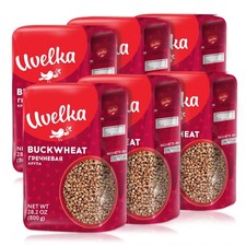 Uvelka Buckwheat Groats 800 Gram, Pack of 6 1.76 Pound Pack 6 