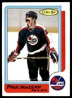 1986 O-Pee-Chee Hockey Paul Maclean #114 PSA 8.5