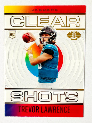 2021 Panini Illusions Trevor Lawrence Acetate RC Clear Shots Jaguars!