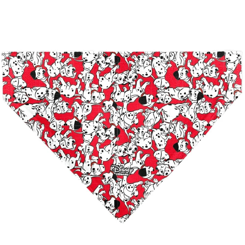 Disney Pet Bandana 101 Dalmatians Puppies Scattered Red Slip On Collar Bandana O