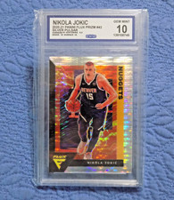 NIKOLA JOKIC 2020-21 Panini Flux Prizm #43 Silver Pulsar CCG 10 Gem Mint