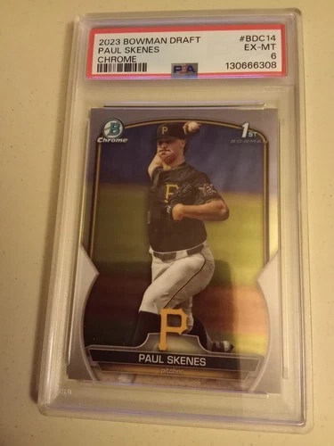 2023 Bowman Chrome Draft Paul Skenes #BDC-14 Graded PSA 6