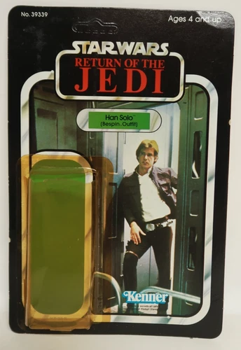 Han Solo Bespin Outfit 1983 Star Wars VTG Card Only No. 39339 Kenner 77 Back