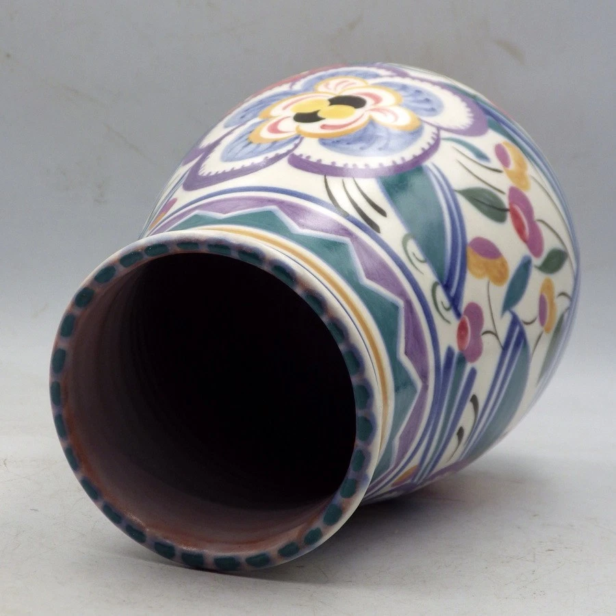 POOLE POTTERY 1930s Art Deco Truda Carter LEO THE LION VASE - Image 4 of 4