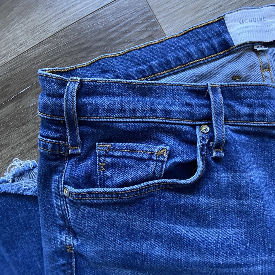 Jean McGuire para mujer talla 31 x 35,5 lavado medio tiro medio ancho acampanado estilo 38D Foto 4 de 4