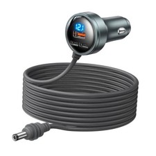Starlink Mini Car Adapter, 10FT DC Cable with Digital Voltage Display, 4-in-1