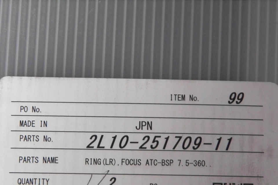 QUARTZ 2L10-251709-11  RING[LR]  FOCUS ATC-BSP 7.5-360. FREE SHIP - Image 4 of 4