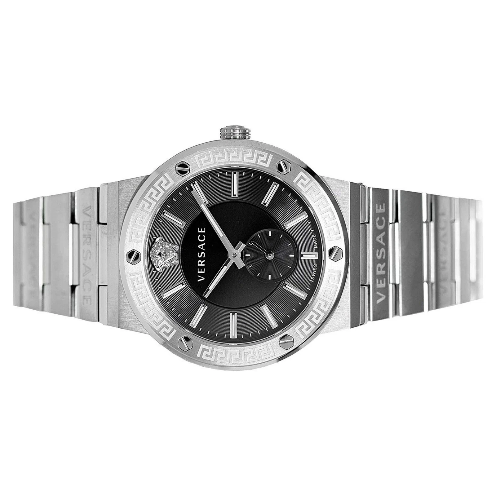 Versace Orologio Uomo Orologio da Polso GRECA LOGO VEVI00720 Acciaio Inox