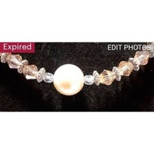 20" Handmade Pastel Crystal Necklace with extender chain