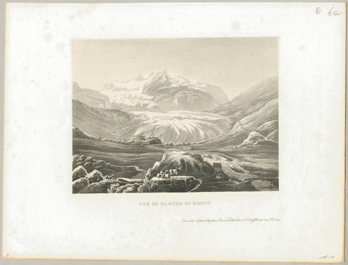 RHONEGLETSCHER - Gesamtansicht - Aquatinta um 1830 - Picture 2 of 2