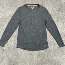 Omni Wool Mens Shirt Mens M Gray Base Layer Long Sleeve Running Lightweight