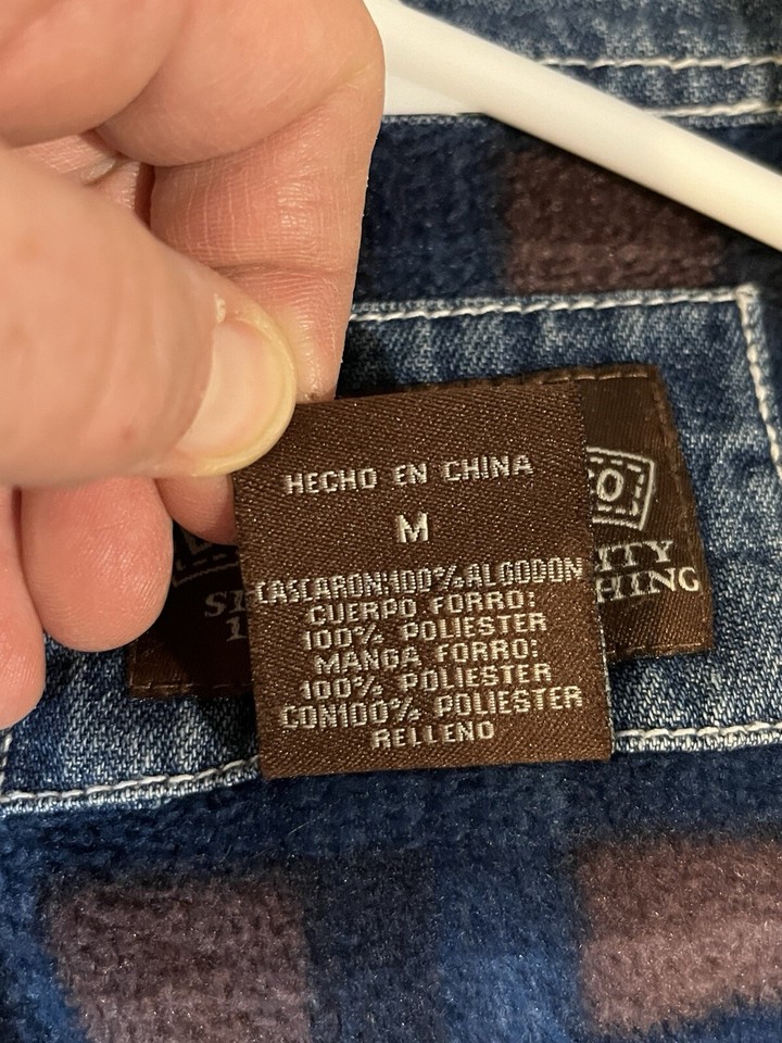 Levi's Denim Shacket Button Up Shirt Mens Med Blue Jean Chore Work