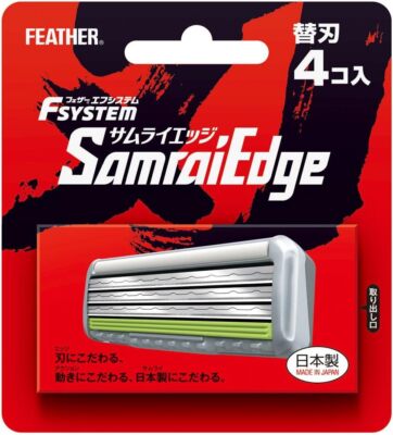 New FEATHER Fsystem Samurai Edge 4 spare Razor Blade from Japan