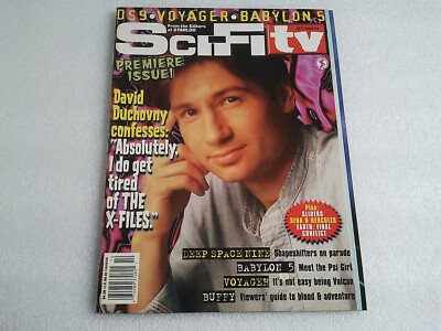 Sci-Fi TV Starlog Magazine #1, October 1998, Dave Duchovny X-Files Deep Space 9