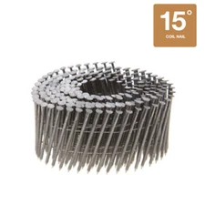 Collated Nails 15 Degree Wire Coil 304 Stainless Steel Siding Nails - 3600CT Box