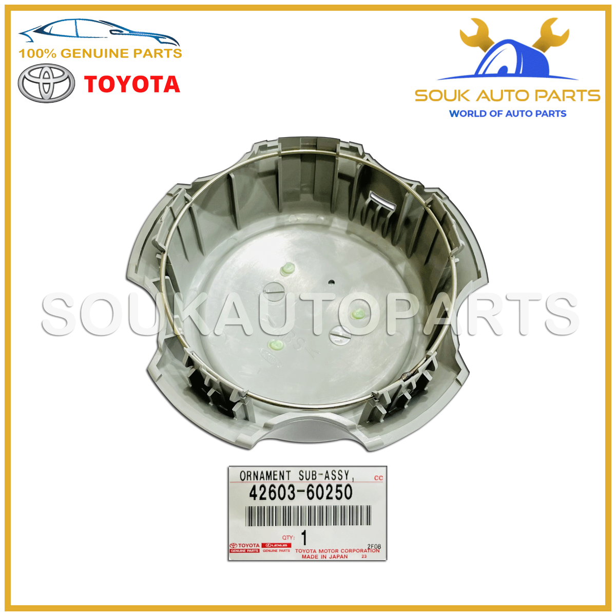 42603-60250 Genuine Toyota ORNAMENT SUB-ASSY, WHEEL HUB