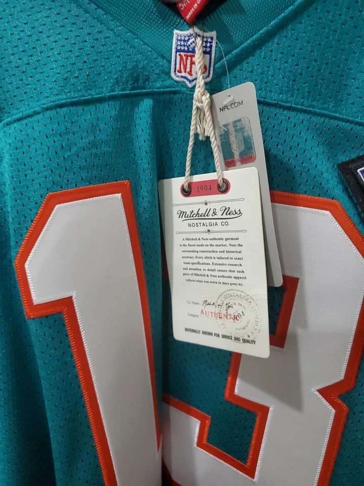 Camiseta Dan Marino Mitchell Ness Talla 52 ¡Nueva!  Foto 2 de 3