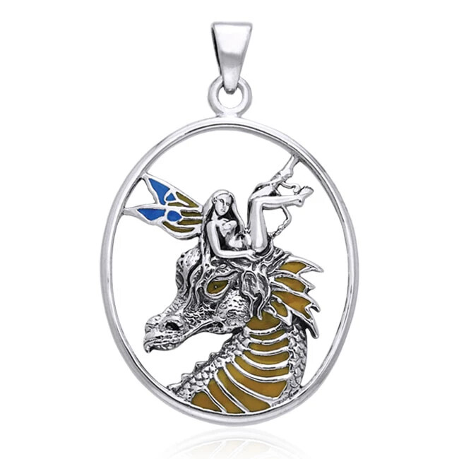 Selina Fenech Dragon Fairy 925 Sterling Silver Pendant Fine 