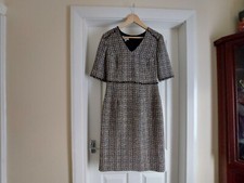 Dress “Hobbs“London Jessie Dress Neutral Multi Size: 10 ( UK ) Eur 36/38 SALE