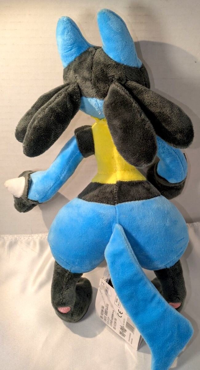 Lucario Plush Toy 14” Pokémon All Star Collection with Tags Japan