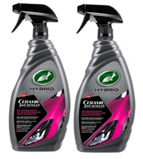 2~Turtle Wax Hybrid Solutions Ceramic 3in1 Detailer Safe Waterless Cleaning 32oz