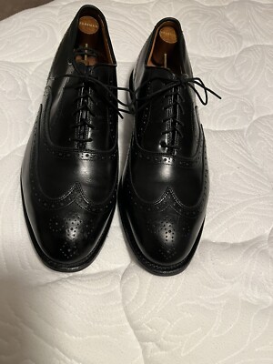 Allen Edmonds Chester Full Brogue Wingtip Black Oxford Dress Shoes 12D 12 Allen Edmonds Chester Full Brogue Wingtip Black Oxford Dress  main image 2